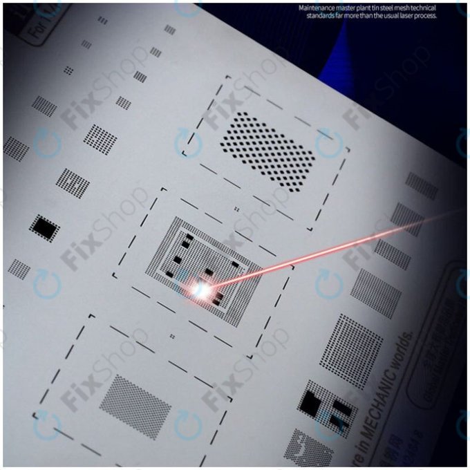 Mechanic iTin 25 - Motherboard Steel Stencil For iPhone X