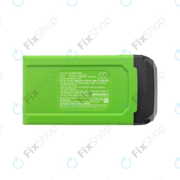 Battery for AKU tools Greenworks, 3000mAh, Li-Ion, 40V, GWG40B2, HQ