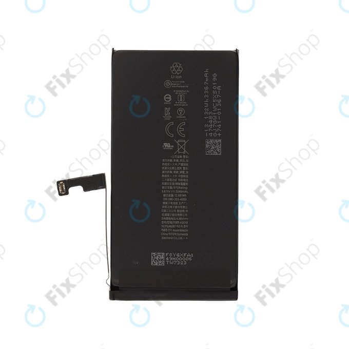 Battery for iPhone 15, 3349mAh, A3018