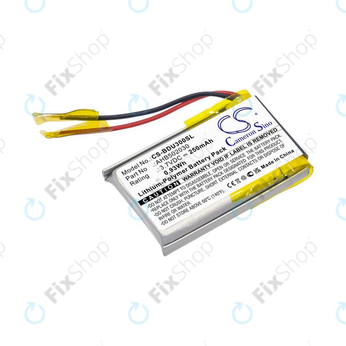 Battery for Bosch Bdu3xx, Bosch Intuvia Display, 250mAh, Li-Pol, 3.7V, 502030, HQ