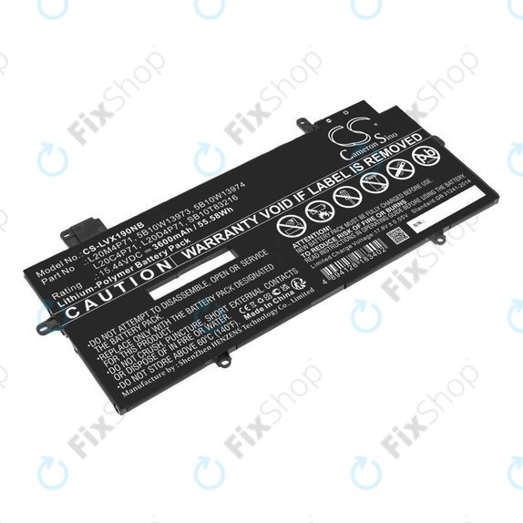 Battery for Lenovo Thinkpad X1 Carbon G9, G10, X1 Yoga Gen 6, 7, 3600mAh, Li-Pol, 15.44V, 5B10W13973, HQ