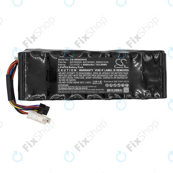 Battery for Robomow, Wolf Garten, Cub Cadet, 6000mAh, LiFePO4, 25.6V, MRK6103A, HQ