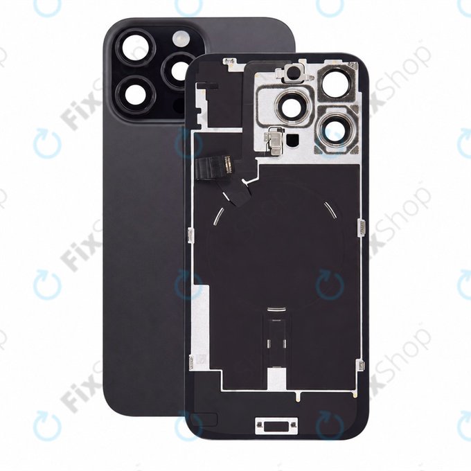 Rear Housing Glass for iPhone 16 Pro Max, Black Titanium, Pulled A