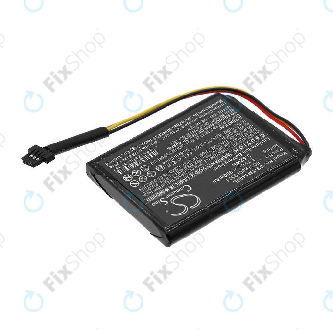 Battery for TomTom One 140, Go 500, 950mAh, Li-ion, 3.7V, P2, HQ