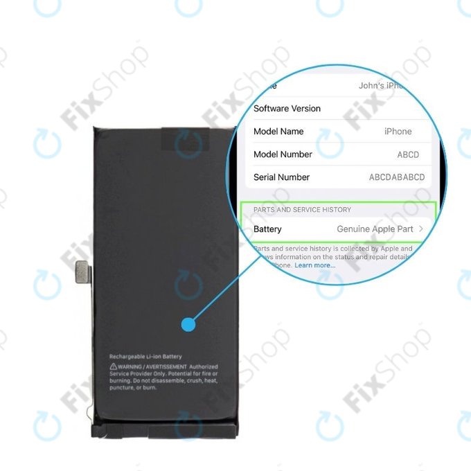 Battery for iPhone 14 Plus | 661-30394 | 4325mAh | Genuine Apple