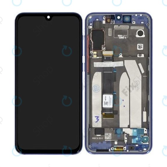 Xiaomi Mi 9 SE - LCD Display + Touch Screen + Frame (Ocean Blue) - 5610100210B6 Genuine Service Pack