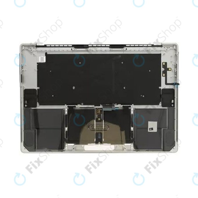 Top case keyboard frame for MacBook Pro 16" A2780 (2023), with US keyboard and battery, Silver, 661-32190, Genuine Apple