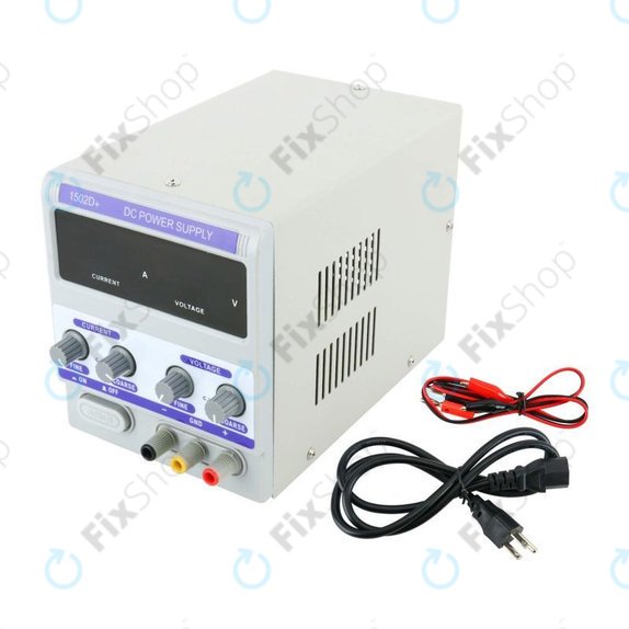 Dingke 1502D+ - Regulated DC Power Supply For Mobile Phone Repair Test (0-15V, 0-2A, 230V EU)