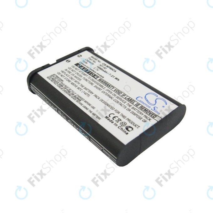 Battery for Casio Exilim EX-H10, EX-FH100, EX-H15, EX-Z2000, EX-H20G, 1950mAh, Li-Ion, 3.7V, NP-90, HQ