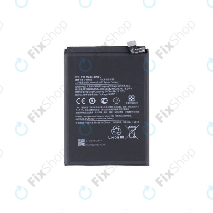 Xiaomi Poco M4 Pro 5G 21091116AG - Battery BN5C 5000mAh - MZB0BGVIN, 460200008V1Y Genuine Service Pack