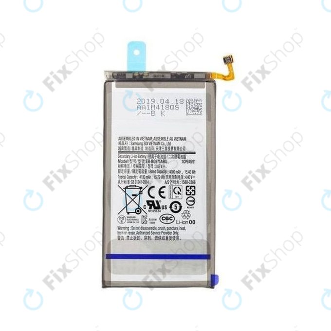 Samsung Galaxy S10 Plus G975F - Battery EB-BG975ABU 4100mAh