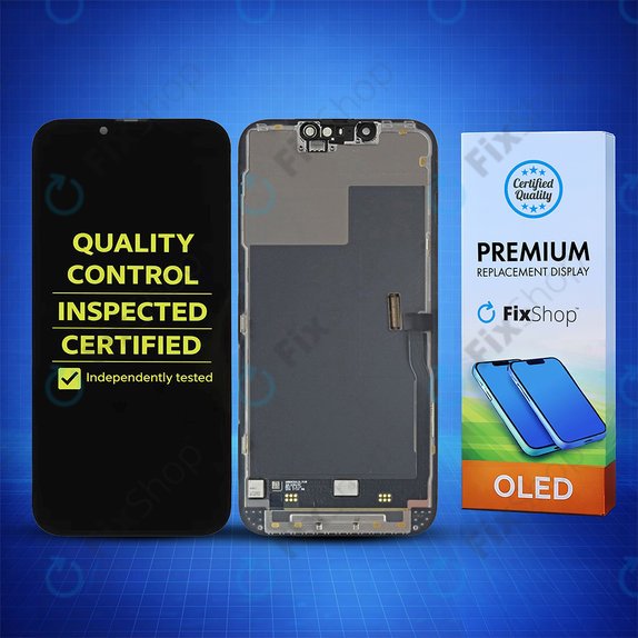 Display Hard OLED for iPhone 13 Pro, Touch Screen with Frame, FixPremium