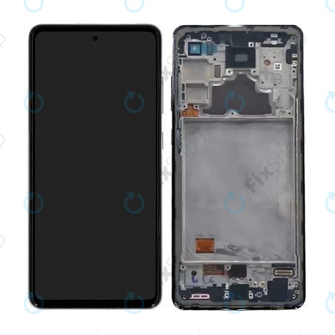 Samsung Galaxy A52 A525F, A526B - LCD Display + Touch Screen + Frame (Awesome White) - GH82-25524D, GH82-25526D, GH82-25754D, GH82-25602D Genuine Service Pack