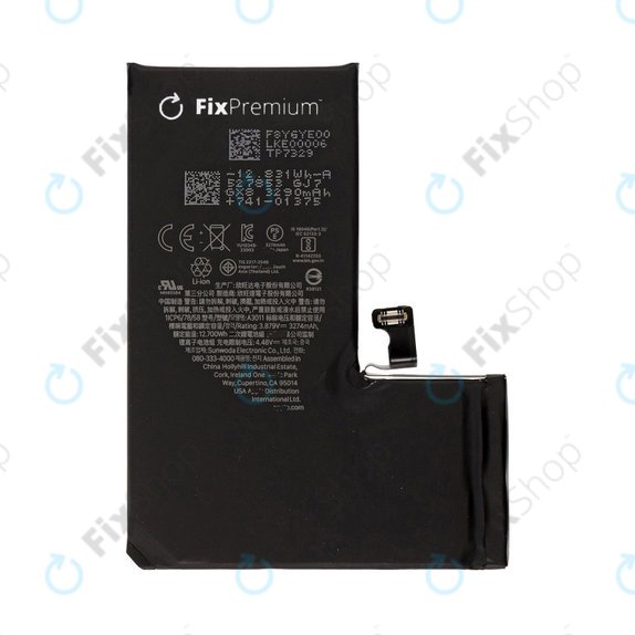 Battery for iPhone 15 Pro, 3274mAh, DIAGNOSTIC