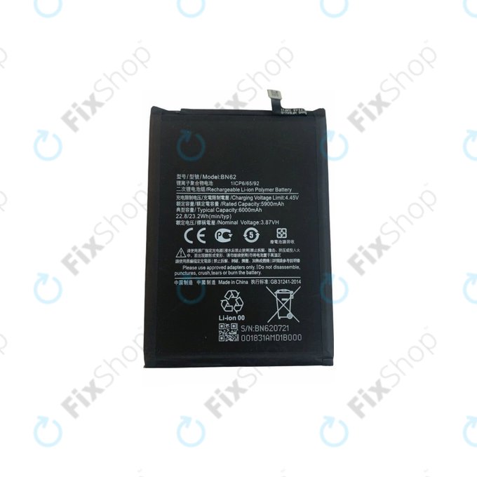 Xiaomi Redmi 9T - Battery BN62 6000mAh