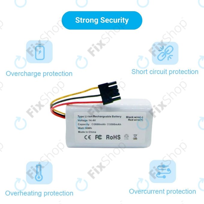 Xioami Mi Robot Vacuum Mop 2 Lite, E10 - Battery N011-4S1P Li-Ion 14.4V 2600mAh