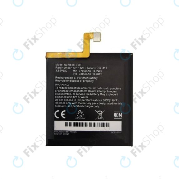 Caterpillar CAT S60 - Battery 1ICP7/57/57 3800mAh