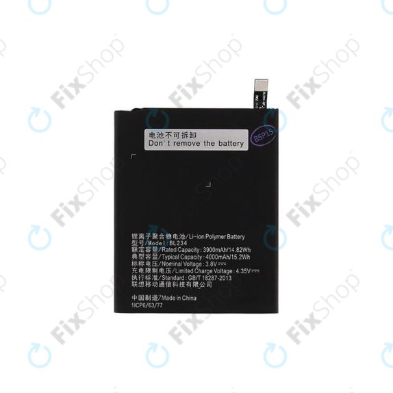 Lenovo VIBE P1ma40 mini, A5000, P70 - Battery BL234 4000mAh