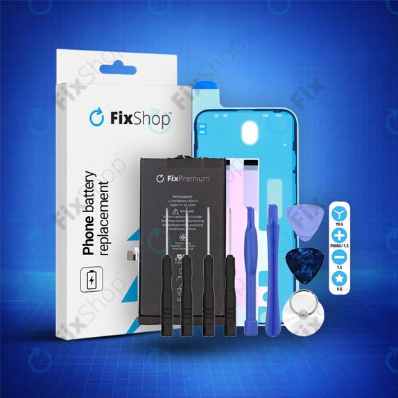 Battery for iPhone 12, 12 Pro, 2815mAh, Adhesive, Toolkit, FixPremium
