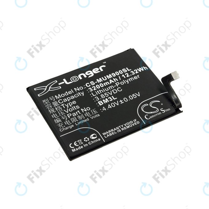 Battery for Xiaomi Mi 9, 3200mAh, Li-Pol, 3.85 V, BM3L, HQ