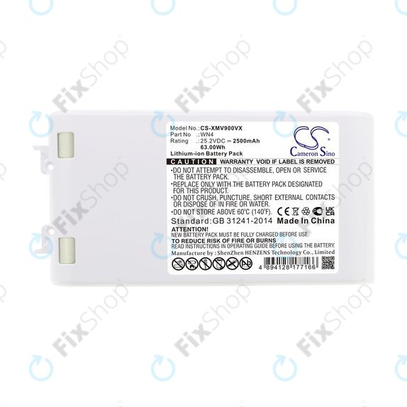 Battery for Xiaomi Dreame V10, V9, V8, XR, 2500mAh, Li-Ion, 25.2V, WN4, HQ