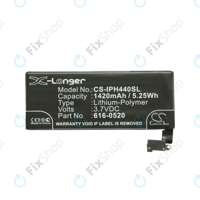 Apple iPhone 4 - Battery 616-0520 1420mAh HQ