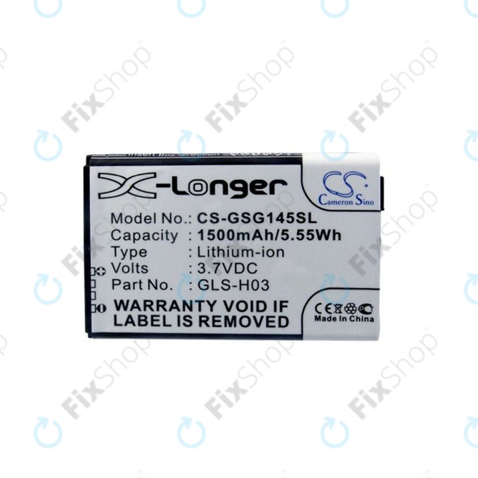 Battery for Gigabyte GSmart G1345, 1500mAh, Li-Ion, 3.7V, GLS-H03, HQ