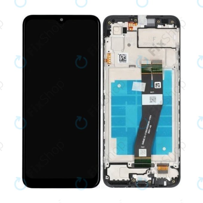 Samsung Galaxy A03 A035G - LCD Display + Touch Screen + Frame (Black) - GH81-21626A Genuine Service Pack