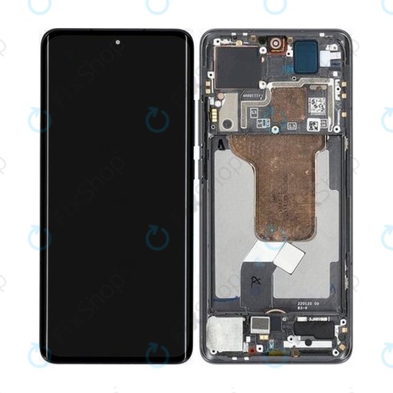 Xiaomi 12, 12X - LCD Display + Touch Screen + Frame (Gray) - 5600030L3A00, 56000300L300 Genuine Service Pack