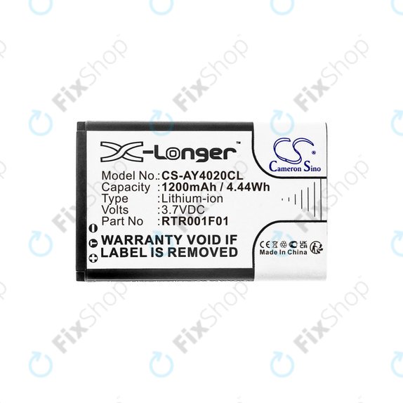 Battery for Alcatel 8232, 1200mAh, Li-Ion, 3.7V, RTR001F01, HQ