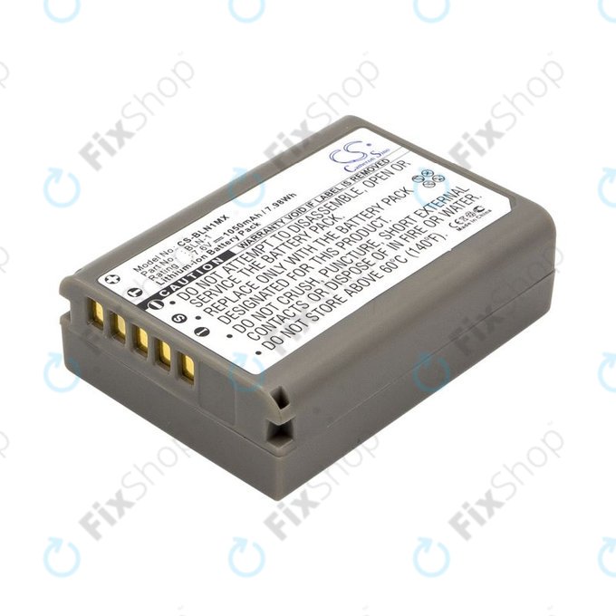 Battery for Olympus E-M5, 1050mAh, Li-Ion, 7.6V, BLN-1, HQ
