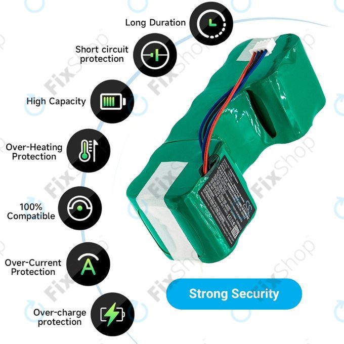 iRobot Roomba Combo-series, Ecovacs Deebot-series - Battery 4720110, DM88, DM88 Ni-MH 12.0V 3000mAh HQ