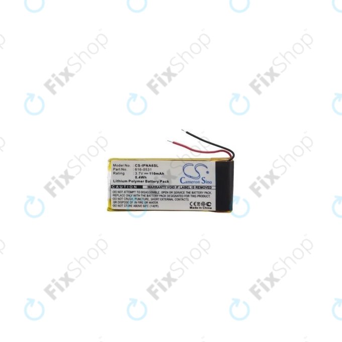 Apple iPod Nano (6th Gen) - Battery 616-0531 110mAh HQ