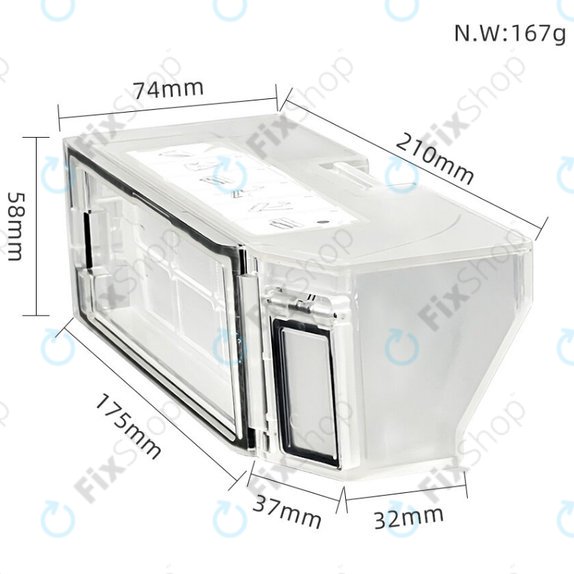 Dustbin for Xiaomi Robot Vacuum X10+, X20+; Dreame L10 Ultra, L10s Ultra