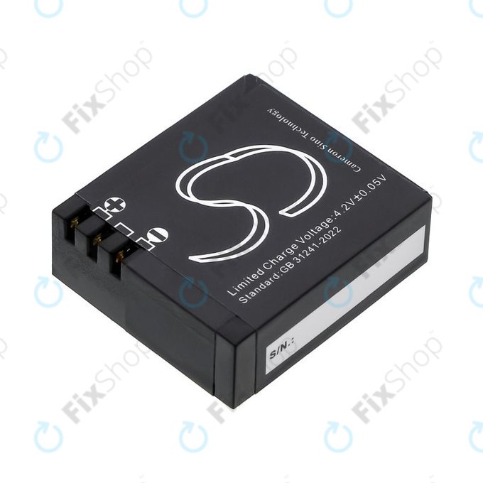 Battery for SJCAM SJ4000, SJ5000, 900mAh, Li-Ion, 3.7V, SJ4000B, HQ