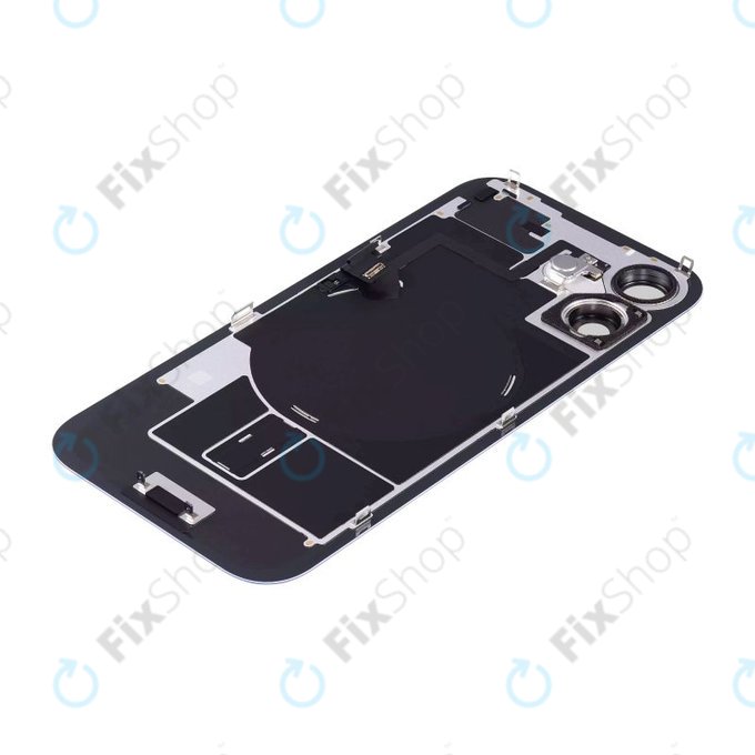Apple iPhone 16 Plus - Rear Housing Glass + Camera Lens + Metal Plate + Magsafe Magnet (Ultramarine)
