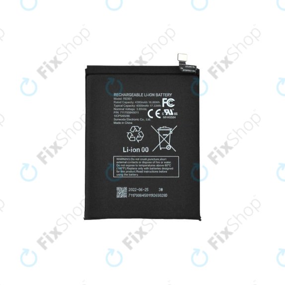 T-Mobile T-Phone 5G REVVL 6 - Battery RE001 4380mAh