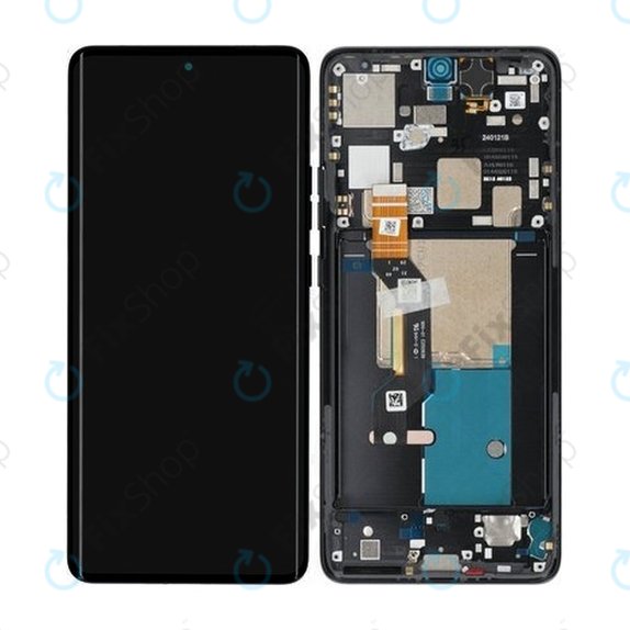 Motorola Edge 50 Pro - LCD Display + Touch Screen + Frame (Black Beauty) - 5D68C24092, 5D68C24322 Genuine Service Pack