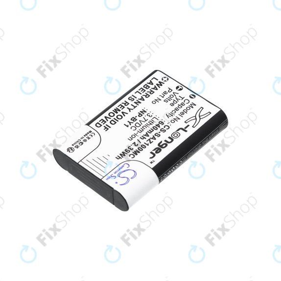 Battery for Sony HDR-AZ1, 640mAh, Li-Ion, 3.7V, NP-BY1, HQ