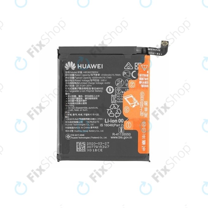 Huawei P40 Pro - Battery HB536378EEW 4200mAh - 02353MET Genuine Service Pack