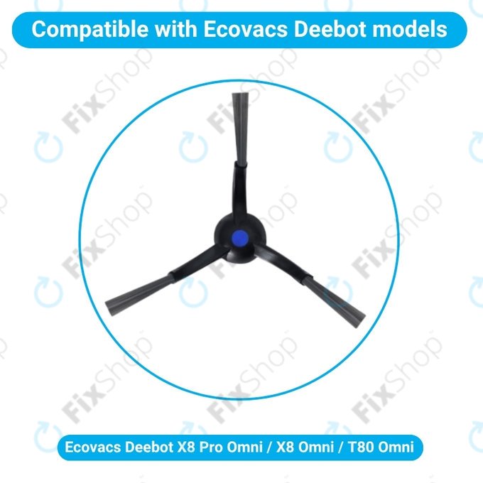 Side Brush, 2pcs for Ecovacs X8 Pro Omni, X8 Omni, T80 Omni