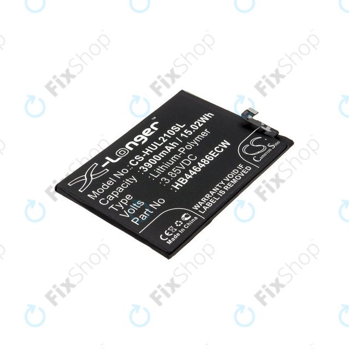 Battery for Huawei P Smart Pro 2019, 3900mAh, Li-Pol, 3.85V, HB446486ECW, HQ