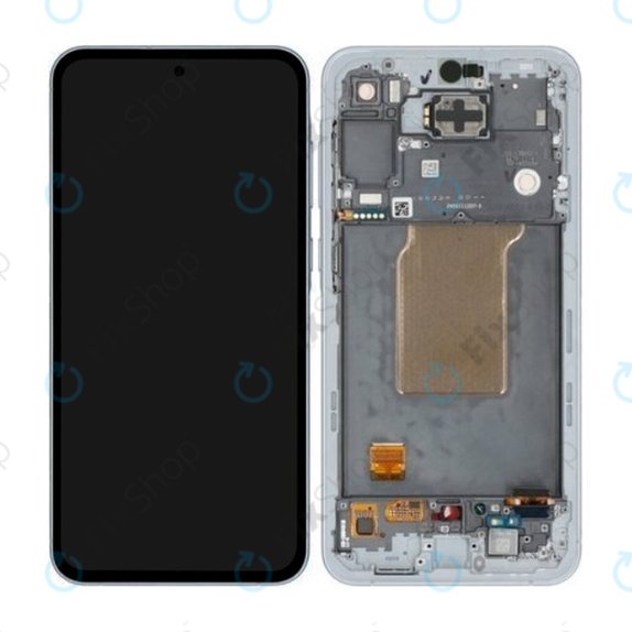 Samsung Galaxy A55 A556B - LCD Display + Touch Screen + Frame (Awesome Iceblue) - GH82-34305B Genuine Service Pack