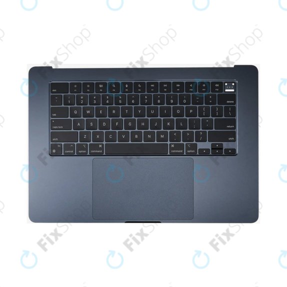 Top case keyboard frame for MacBook Air 15", A3114 (2024), with US keyboard and battery, Midnight, 661-40269, Genuine Apple