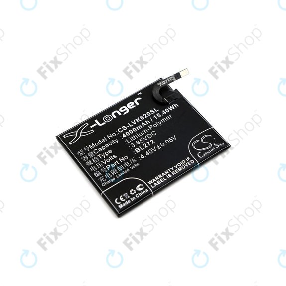 Battery for Lenovo K6 Power, 4000mAh, Li-Pol, 3.85V, BL272, HQ