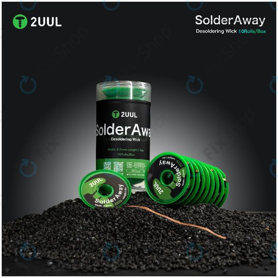 Desoldering Wick, Solder Vampire, 2UUL DW11, 10 rolls/Box