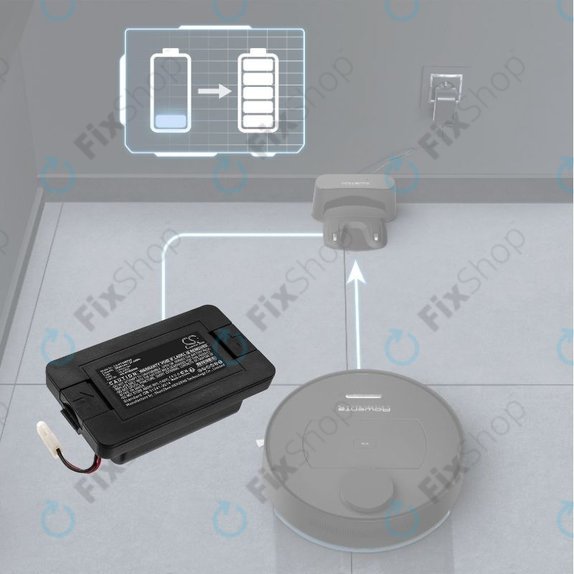 Rowenta Explorer-series, Smart Force Essential-series, Tefal Explorer-series - Battery RS-RT900866 Li-Ion 14.4V 2600mAh HQ