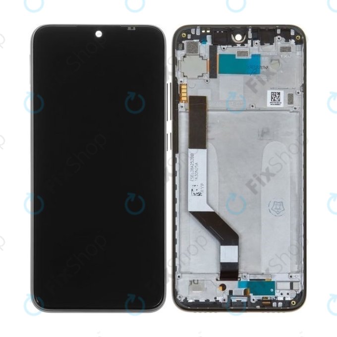Xiaomi Redmi Note 7 - LCD Display + Touch Screen + Frame (Space Black) - 5606100920C7, 560610100033, 560610125033 Genuine Service Pack