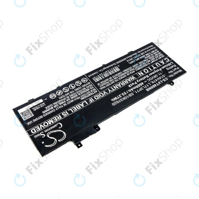 Battery for Lenovo ThinkPad T480S, 4600mAh, Li-Pol, 11.58V, 01AV478, HQ