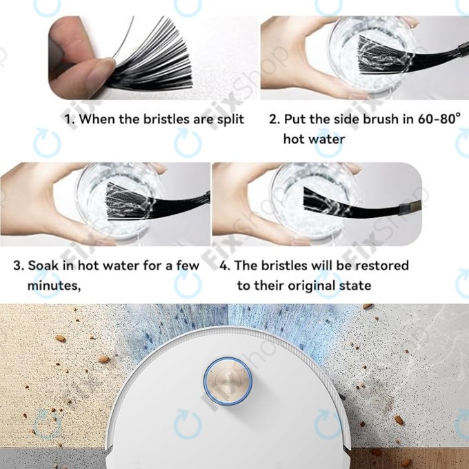 Side Brush, 2pcs for Xiaomi Dreame X50 Ultra, X40 Ultra, L40 Ultra, L40s Pro Ultra, Mova V50 Ultra, P60